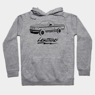 1992-1996 F150 Lightning Black Print Hoodie